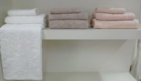 6 Toalhas de banho  jacquard - 550 gr/m2 -  100% algodão: Bege