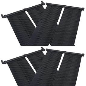 Painéis aquecedores solares de piscina 4 pcs 80x310 cm