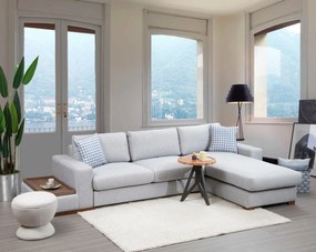 Sofá de Canto Loop – Cinza Claro – 332 cm x 194 cm