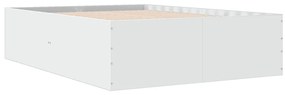 Estrutura de cama 120x190 cm derivados de madeira branco