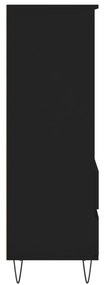 Aparador alto 40x36x110 cm derivados de madeira preto