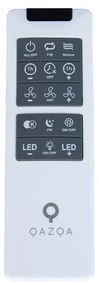 Ventilador de teto prateado com efeito estrela 59cm incl. LED regulável com controle remoto - Clima