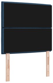 Cabeceira Design de Linhas Azul 80 cm Tecido