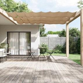 Toldo vertical 60x360 cm tecido oxford cinzento-acastanhado