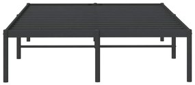 Estrutura de cama 135x190 cm metal preto