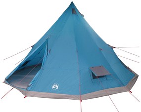 Tenda Familiar Tipi Azul para 12 Pessoas Impermeável