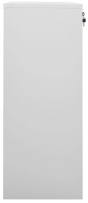 Armário de escritório 90x40x102 cm aço cinzento-claro