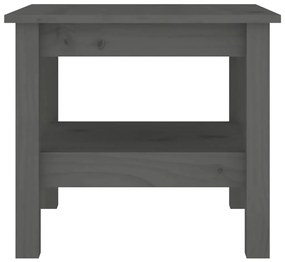 Mesa de centro 45x45x40 cm pinho maciço cinza