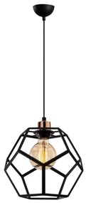 Candeeiro de Teto Degirmen – Preto Bronze – Diâmetro 26 cm x Altura 12