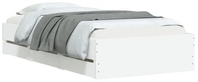 Estrutura cama c/ gavetas 75x190 cm derivados de madeira branco