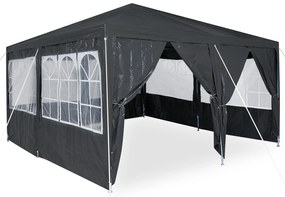 Tenda para Festa com 8 Laterais Antracite 4x4 m PE