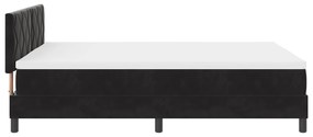 Cama Box com Colchão vidaXL Preta 140x200 cm Veludo