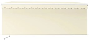 Toldo retrátil manual com estore 3,5x2,5 m cor creme