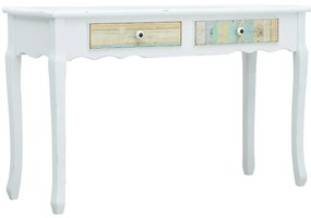 vidaXL Mesa consola 120x40x74,5 cm madeira branco
