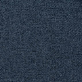 Cortinas opacas aspeto linho com ganchos 2 pcs 140x225 cm azul