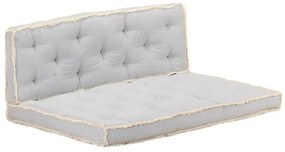 3068547 vidaXL 2 pcs conjunto almofadões para sofá de paletes cinzento