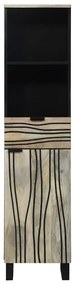 Armário de Banheiro com gaveta Marrom, Preto 38 x 33.5 x 160 cm