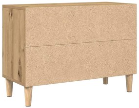 Armário para TV Carvalho Artesanal 69.5x30x50 cm Madeira de Engenharia