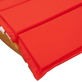Espreguiçadeiras de Balanço com Almofadas 2 pcs Madeira Sólida Acácia