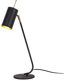 Candeeiro de Mesa Sivani – Preto e Dourado – 8 x 26 cm