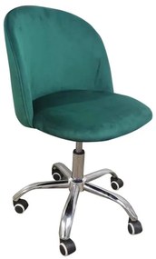 Cadeira Vint Veludo Office - Verde