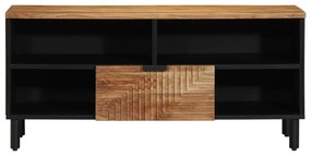 Armário para TV vidaXL 100x33,5x46 cm Madeira Maciça de Acácia