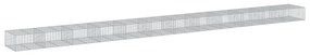 Cesto gabião com cobertura 1200x100x50 cm ferro galvanizado