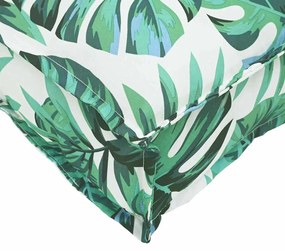 Almofadas de Palete para Assento - 2 Peças com Estampa de Folhas - 40x