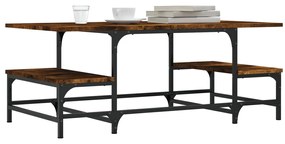 Mesa de centro 100x50,5x40 cm derivados madeira carvalho fumado
