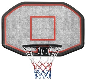 Tabela de basquetebol 109x71x3 cm polietileno preto