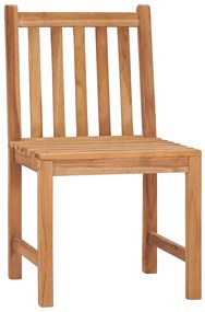 5 pcs conjunto de jantar p/ jardim madeira de teca maciça