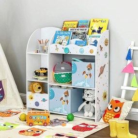 Estante infantil para brinquedos e livros 93 x 30 x 100 cm Branca