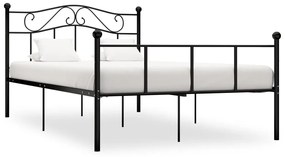 Estrutura de cama 120x200 cm metal preto