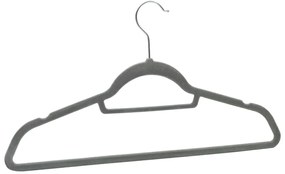20 pcs conjunto de cabides antiderrapantes veludo cinzento