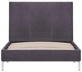 Estrutura de cama 90x200 cm tecido cinzento