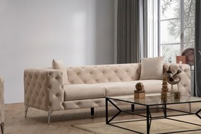 **** Sofá de 3 Lugares Como – Ecru – 237x70x90 cm
**