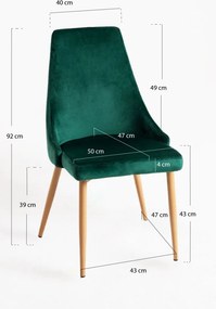 Pack 6 Cadeiras Stoik Wood - Verde