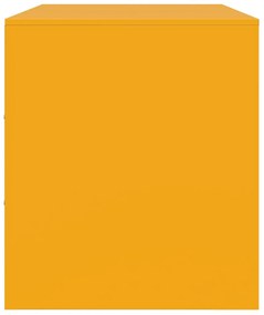 Móvel de TV 99x39x44 cm aço amarelo mostarda