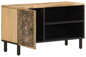 Móvel de TV 80x31x46 cm madeira de mangueira maciça