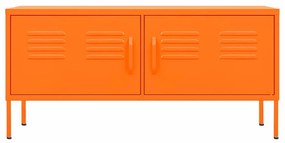 Móvel de TV aço 105x35x50 cm laranja