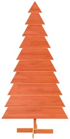 Árvore de Natal decorativa 180 cm pinho maciço castanho-mel