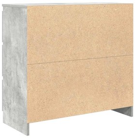 Aparador 80x35x76 cm derivados de madeira cinzento cimento
