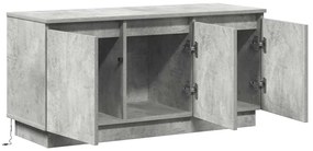 Móvel de TV Cinzento de Cimento 100x38x49 cm Madeira Engenheirada