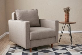 Sofá de 1 Lugar Eva – Creme – 85x82x90 cm