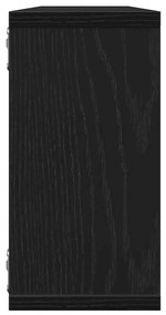 Prateleiras cubo 4 pcs derivados de madeira carvalho preto