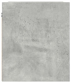 Mesa de cabeceira de parede 38x34x40 cm cinza cimento