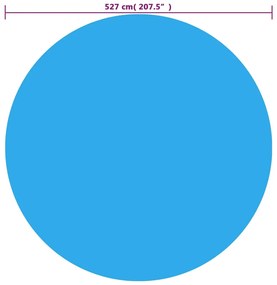 Cobertura para piscina 527 cm PE azul