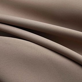 Cortinas opacas c/ argolas 2 pcs 140x245 cm cinza-acastanhado