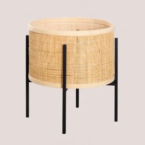 Vaso De Rattan Daek Castanho Natural - Sklum
