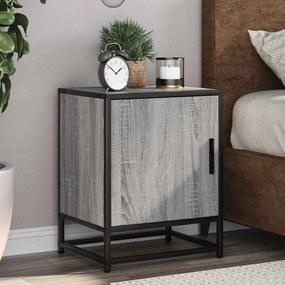 vidaXL Mesas de cabeceira 2 pcs sonoma cinzento 40x31x50 cm madeira